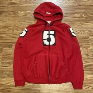 Vintage TRIPLE FIVE SOUL NYC Hoodie Men’s XL Purple Full Zip Y2K Hidden Pouch